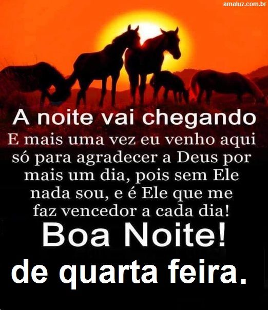 Mensagens de Boa Noite Quarta-feira com Felicidade e Bênçãos