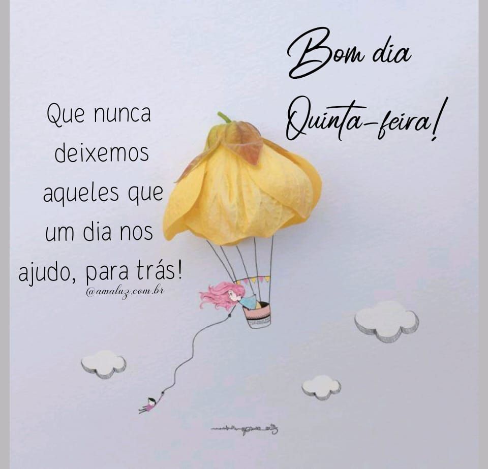 Bom dia de quinta feira