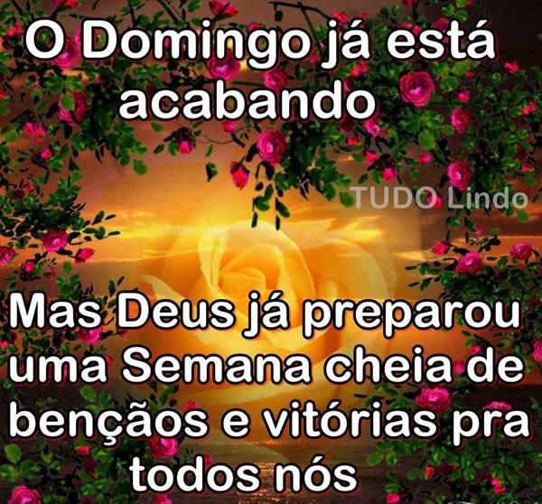 Deus preparou uma boa semana boa noite domingo