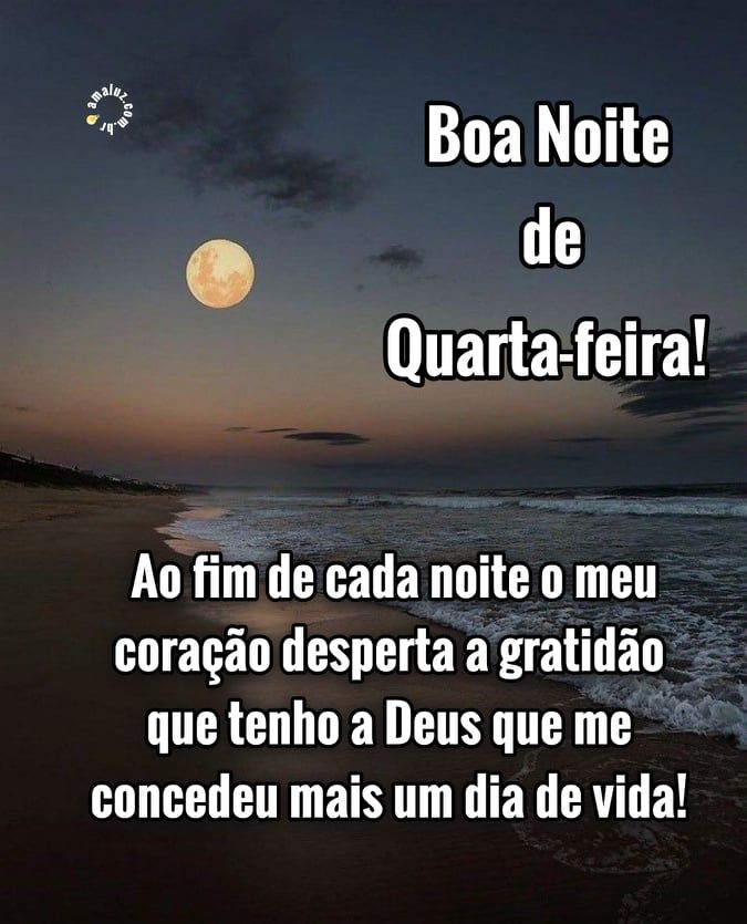 Quarta feira boa noite