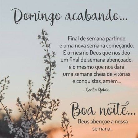 boa noite abençoad semana