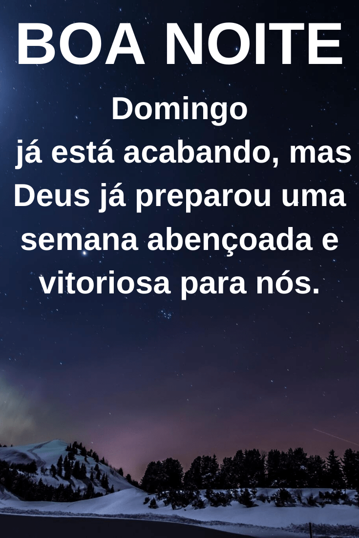 boa noite com mais um domingo acabando