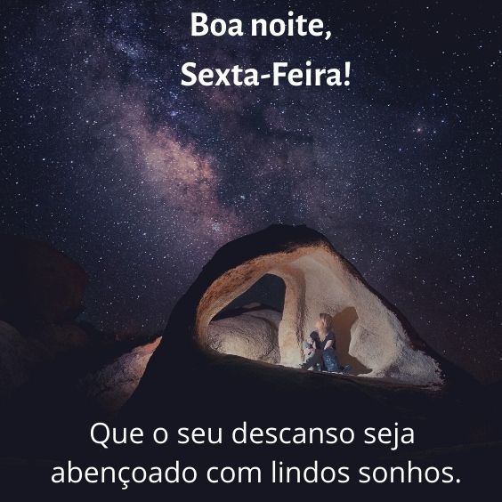 boa noite de sexta feira desejo um descanso abençoado