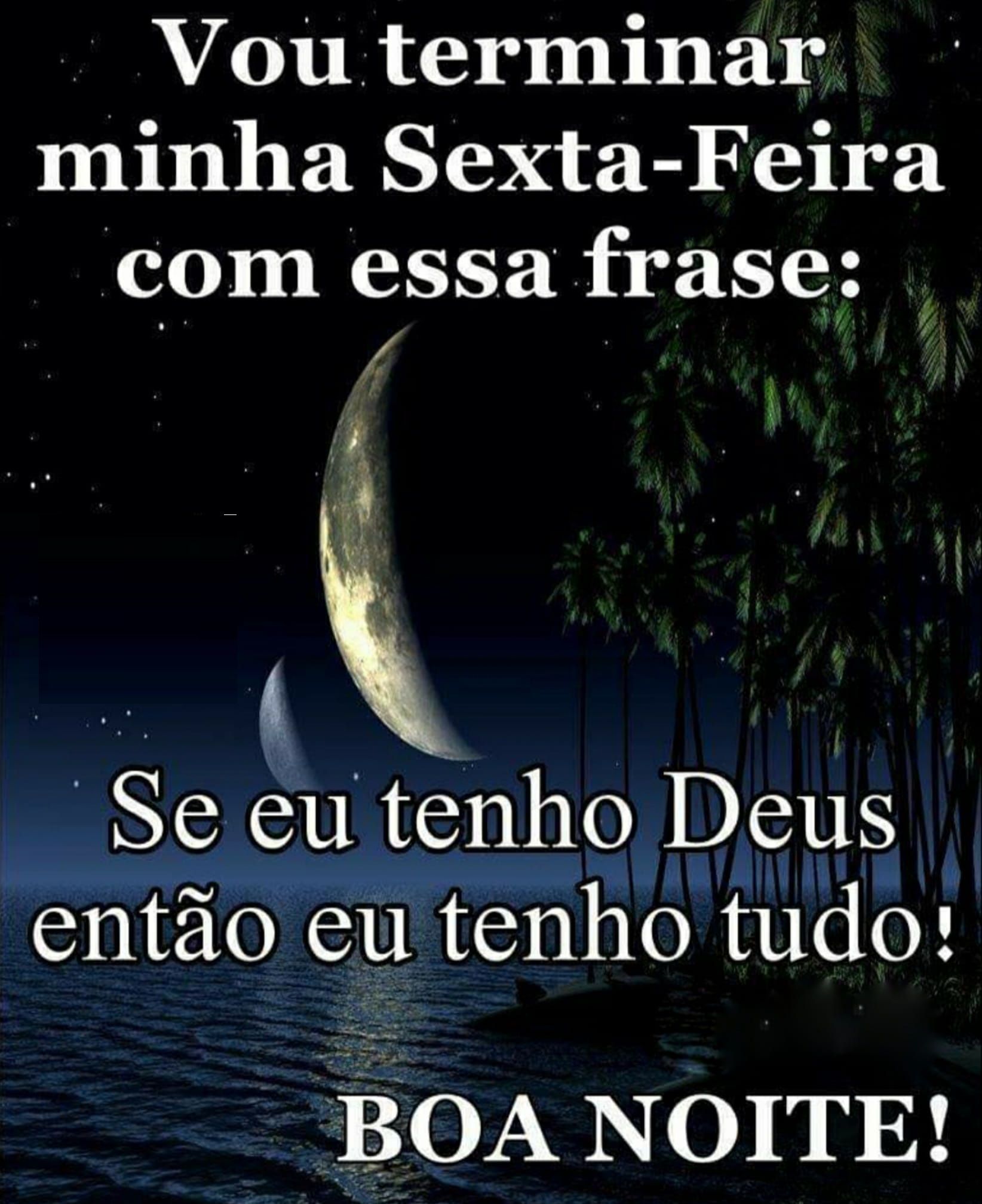 boa noite de sexta feira terminando