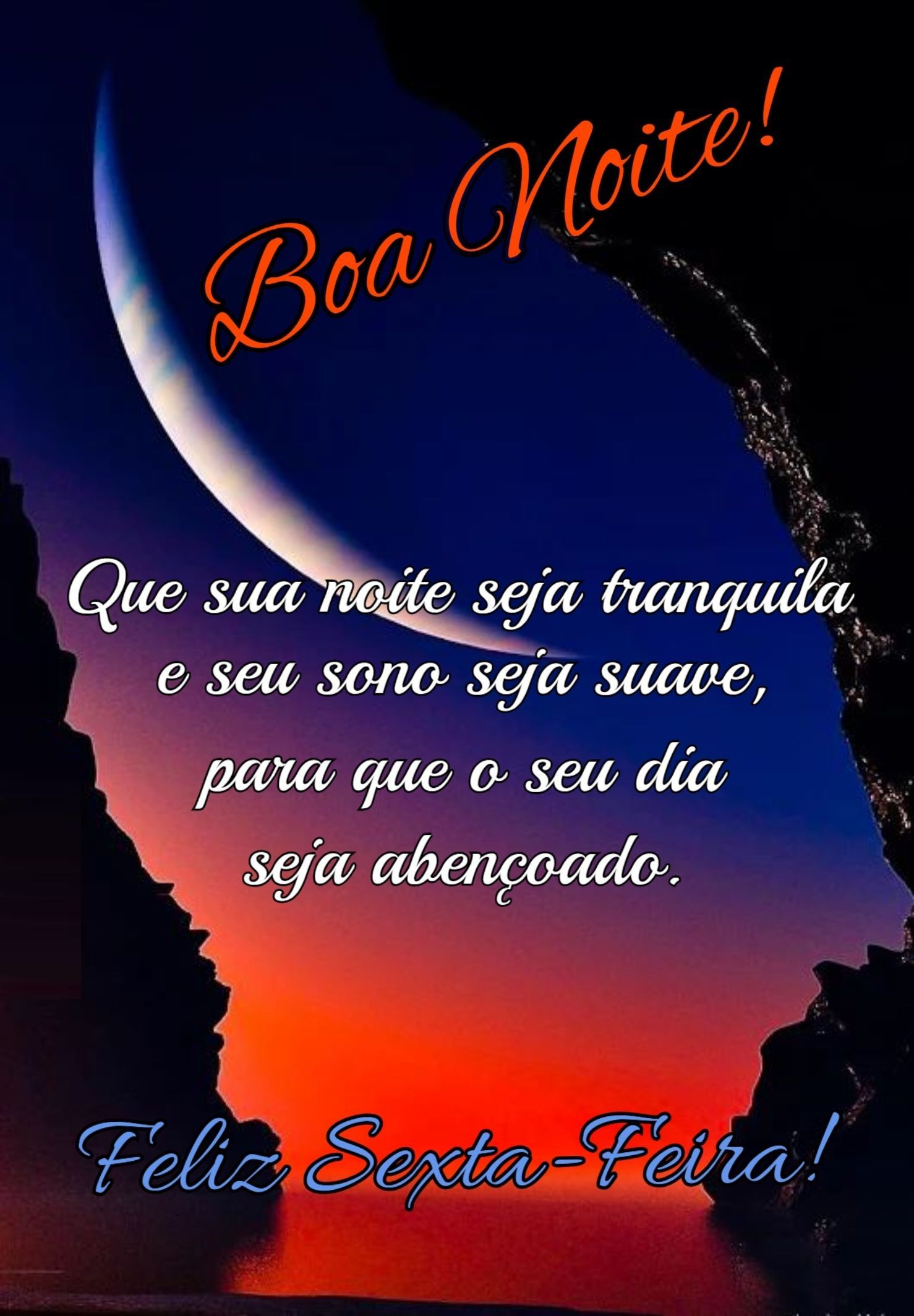 boa noite feliz noite de sexta feira