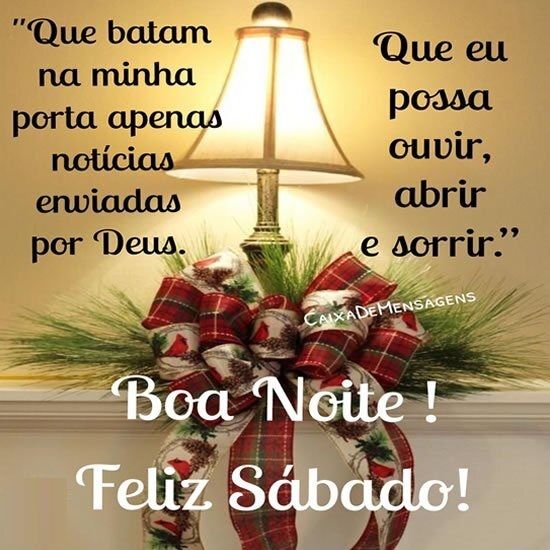 boa noite feliz sábado