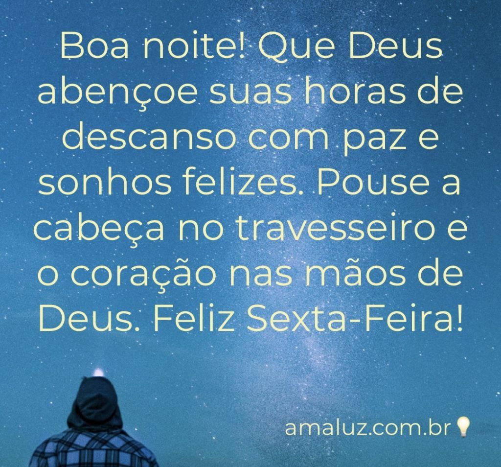 boa noite feliz sexta