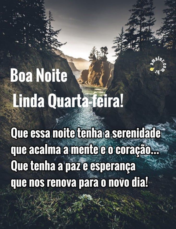 boa noite linda quarta feira