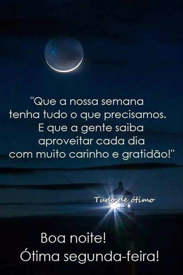 boa noite ótima de segunda feira