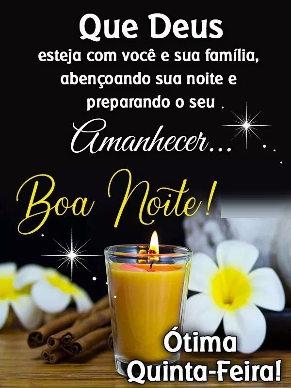 boa noite ótima quinta feira