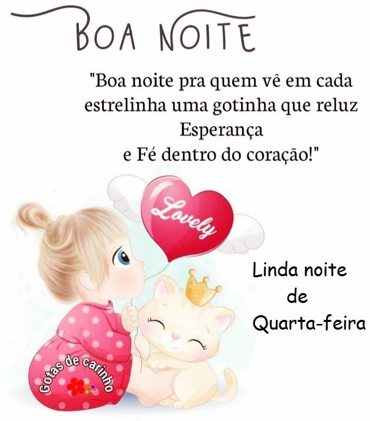 boa noite pra quem vê cada estrelinha