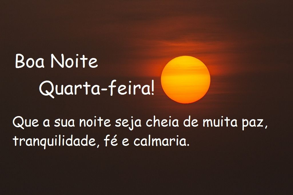 boa noite quarta feira encantadora