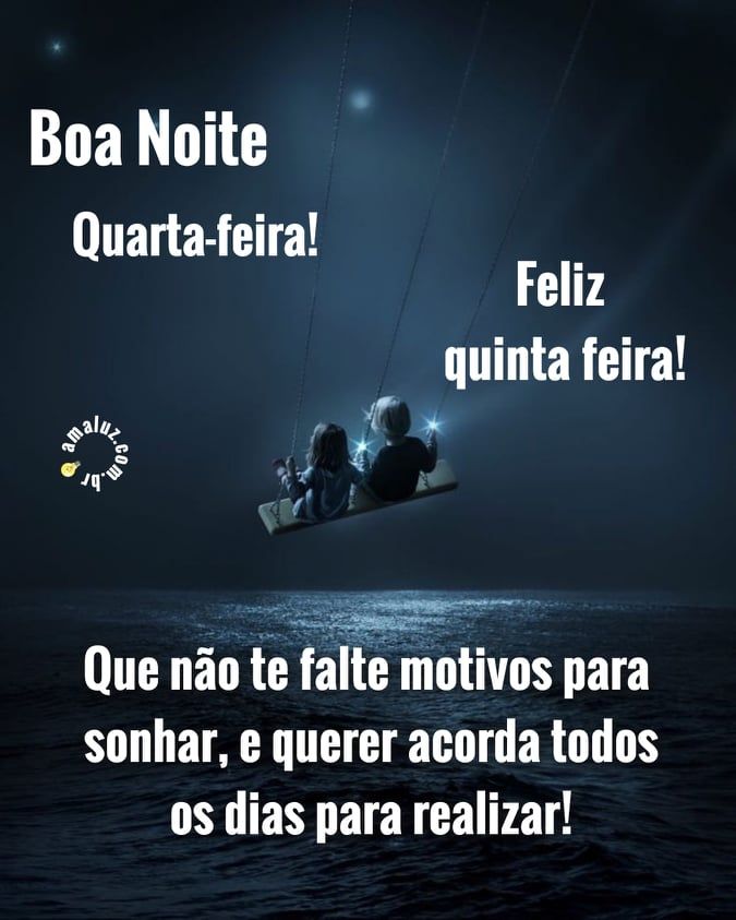 boa noite quarta feira feliz quinta feira