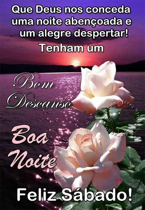bom descanso boa noite sábado