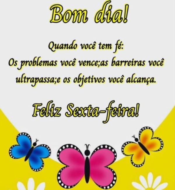 bom dia feliz sexta feira