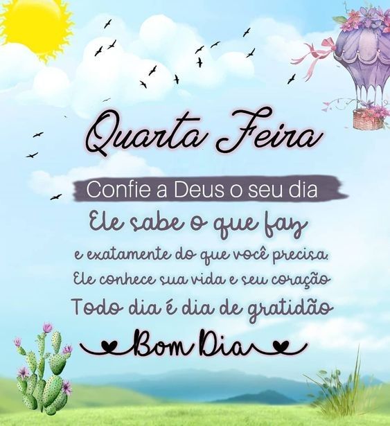 40 Frases Bom dia Quarta-feira Maravilhosa com Imagens Bonitas