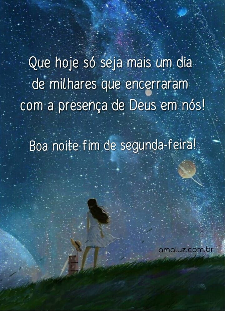 dia encerrado com a presença de Deus boa noite