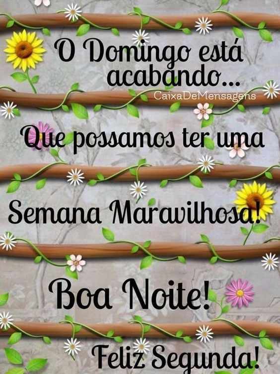 domingo acabando semana maravilhosa boa noite
