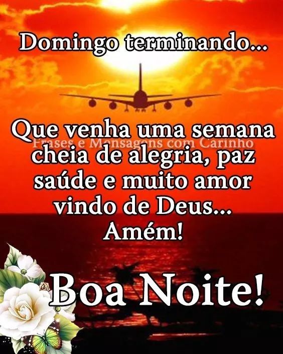 domingo terminando linda noite