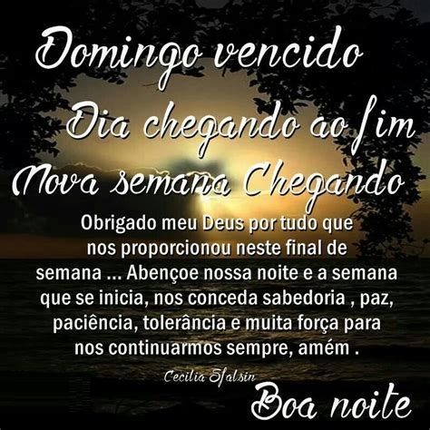 domingo vencido boa noite