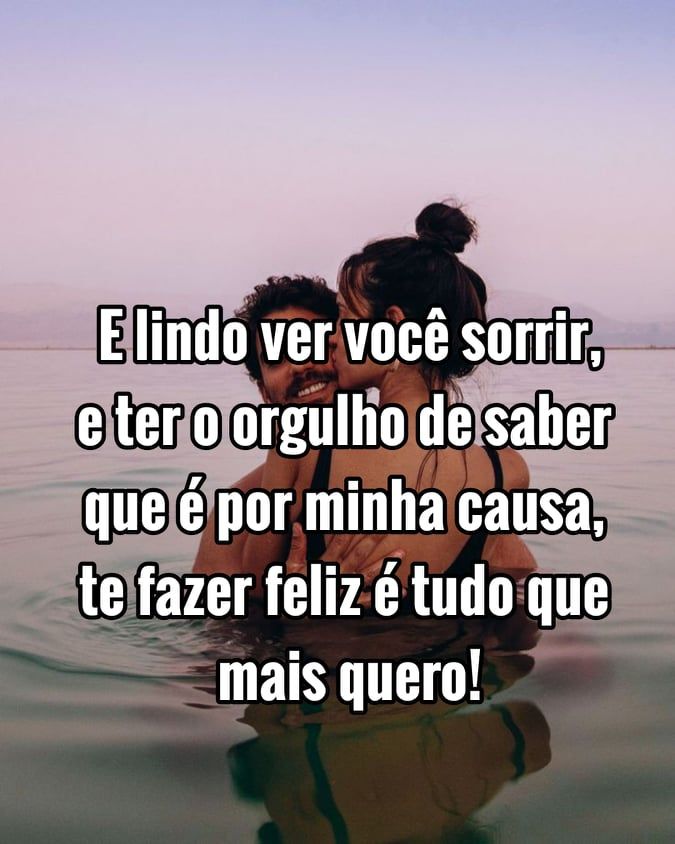 é lindo ver você sorrir!