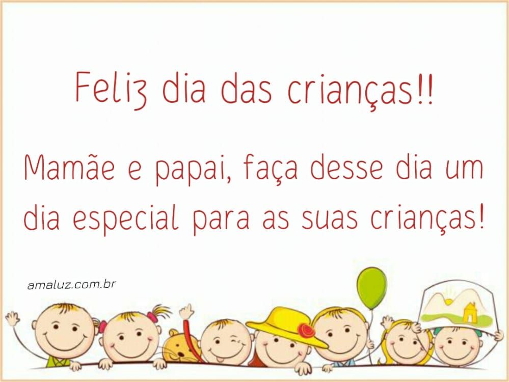 40 Mensagens de Feliz dia das Crianças com Imagens Divertidas