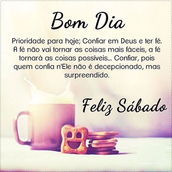 feliz sábado bom dia