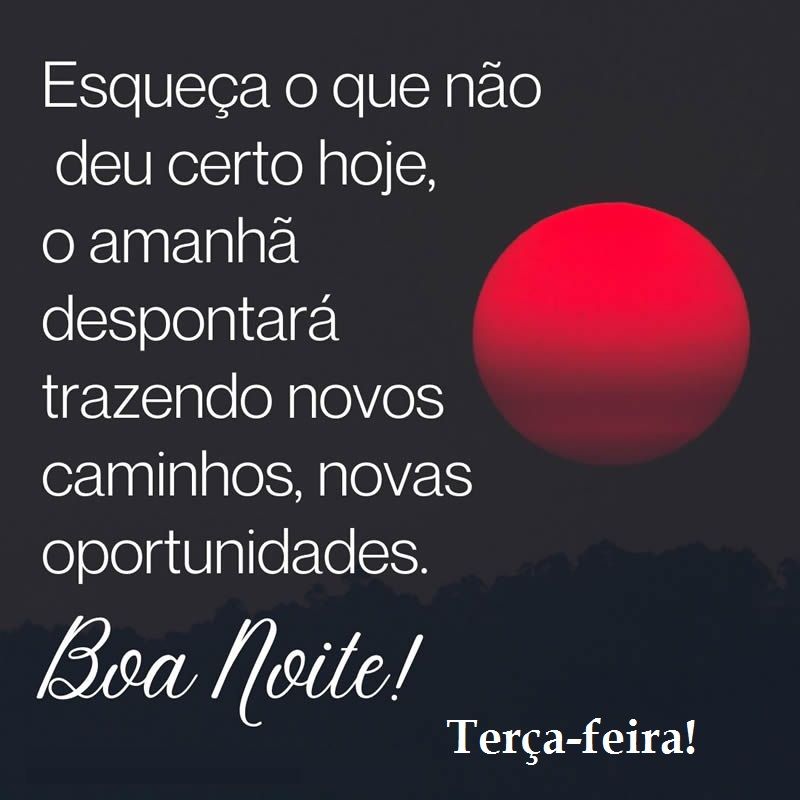 imagem de boa noite terça feira