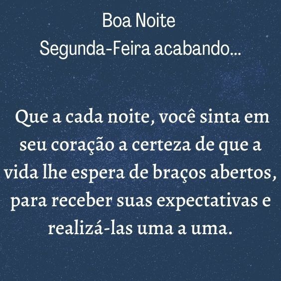 imagens de boa noite segunda feira acabando