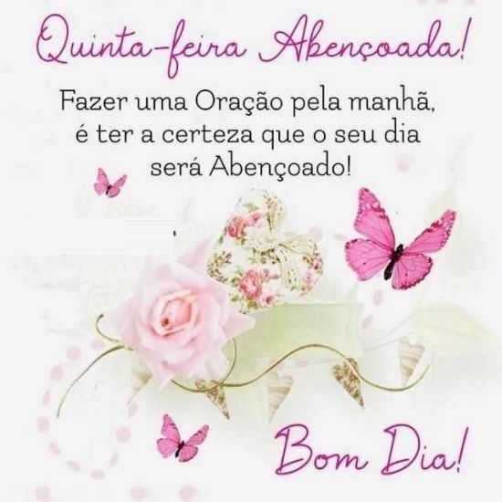 imagens de bom dia quinta feira abençoada