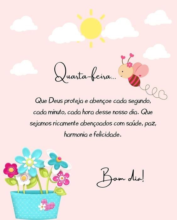 linda quarta feira bom dia