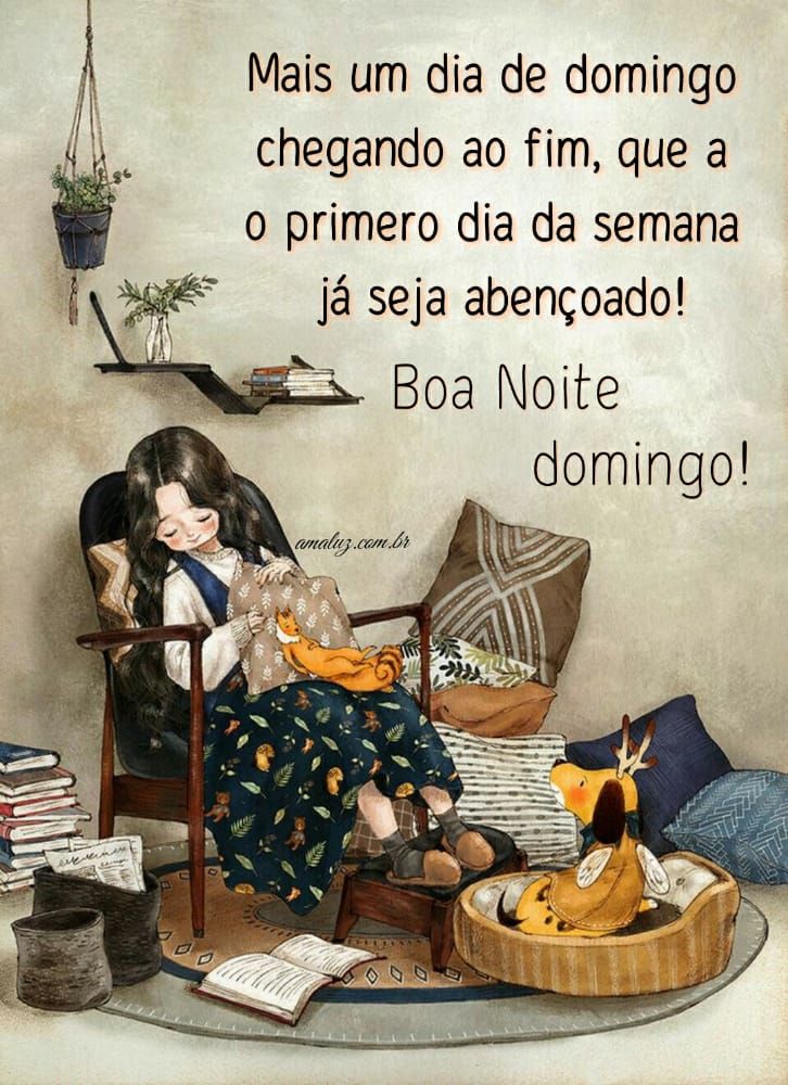 mais um dia de domingo chegando ao fim boa noite