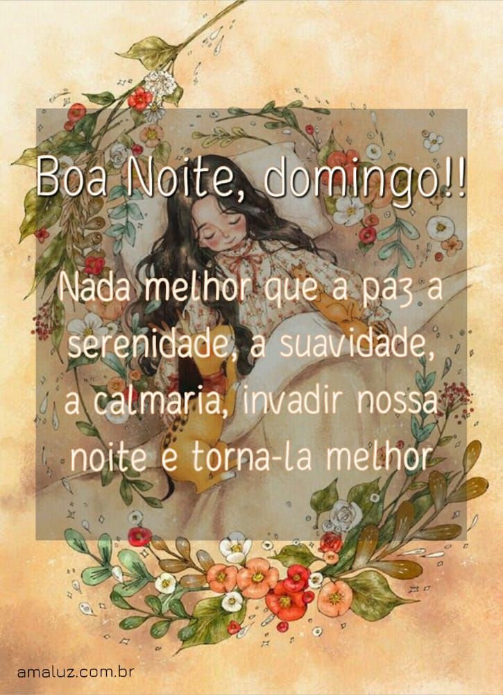nada melhor que a paz fazer parte da nossa noite de domingo