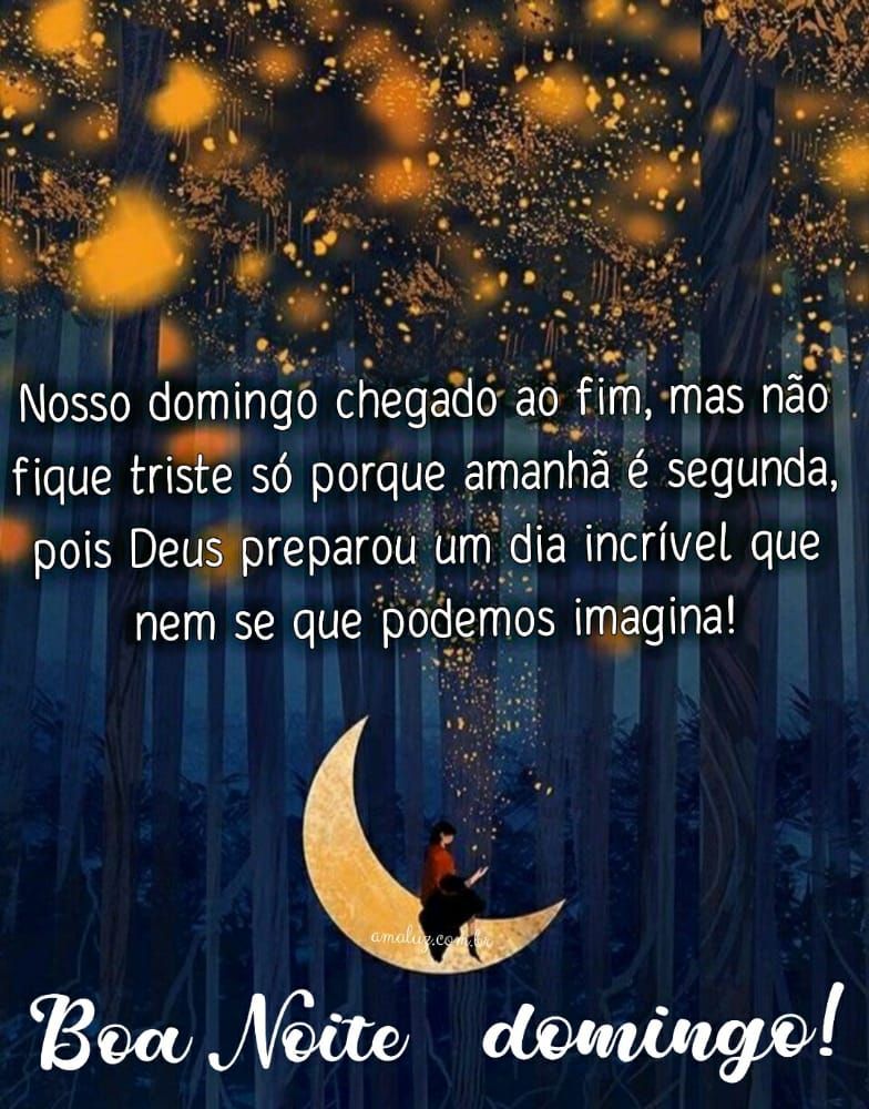 nosso domingo chegando ao fim boa noite