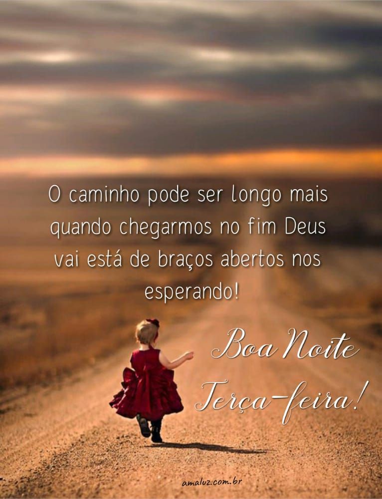o caminho pode ser longo mais Deus nos espera de braços abertos