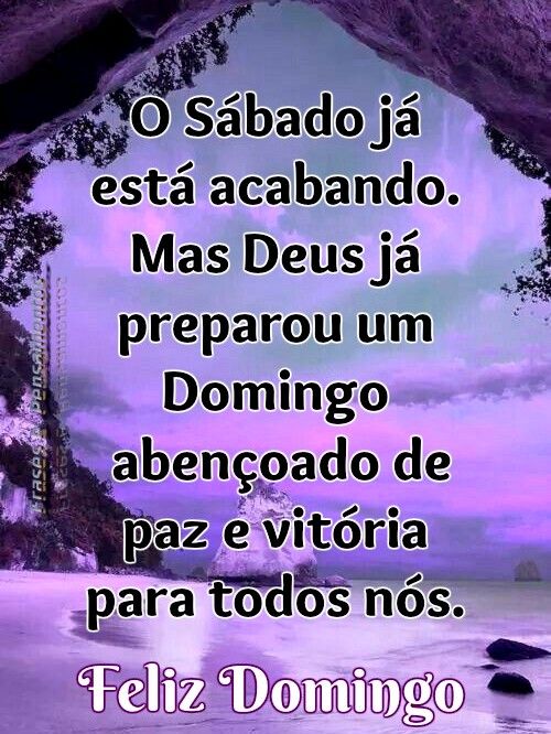 o sábado já esta acabando