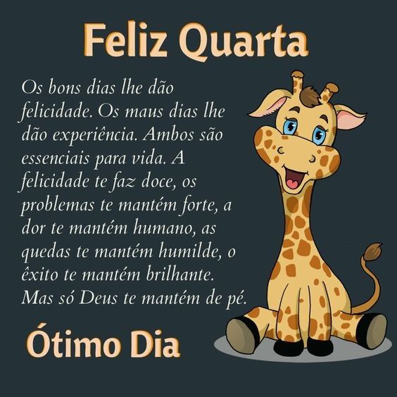 ótimo dia feliz quarta