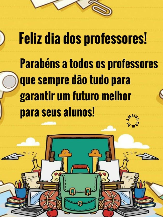 parabéns a todos os professores