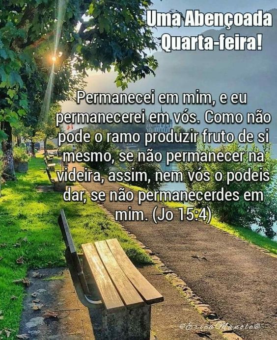 permaneça em Deus abençoada quarta