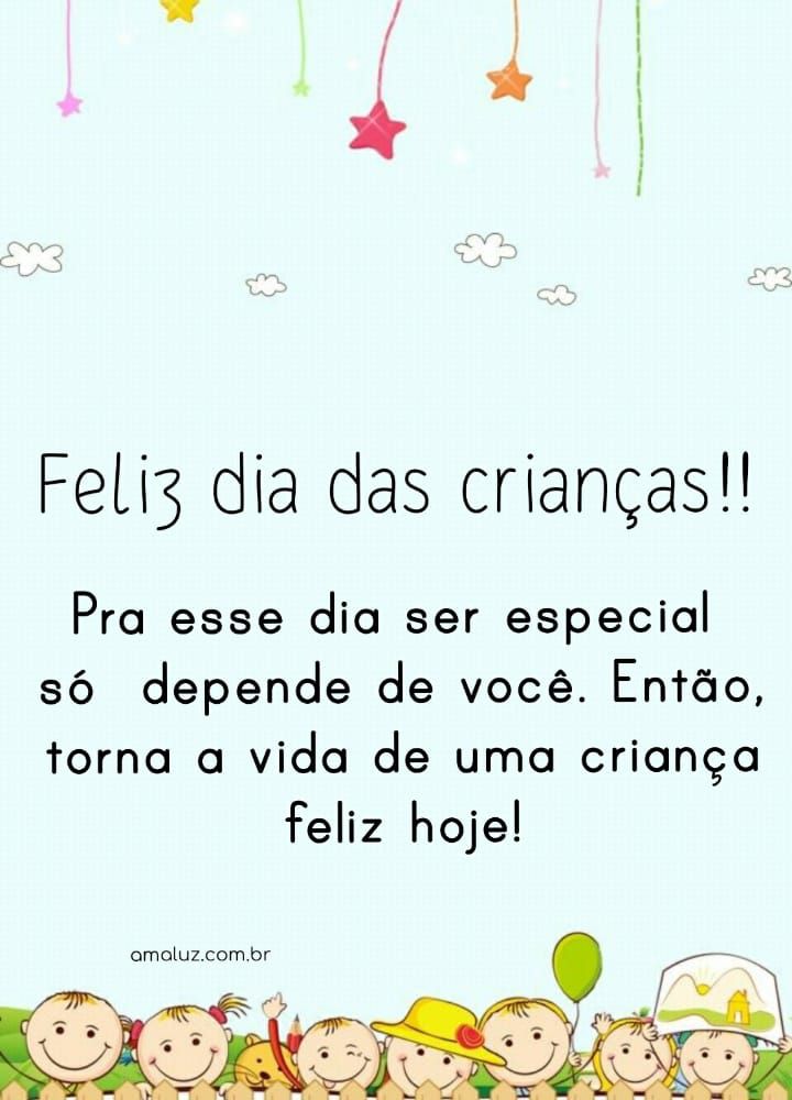 pra esse dia ser especial só depende de você