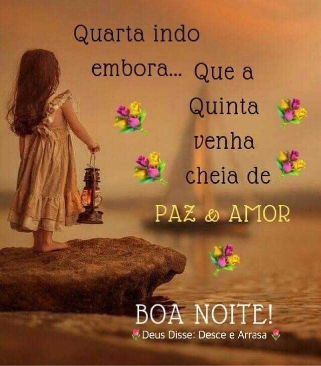 quarta feira indo embora com paz e amor