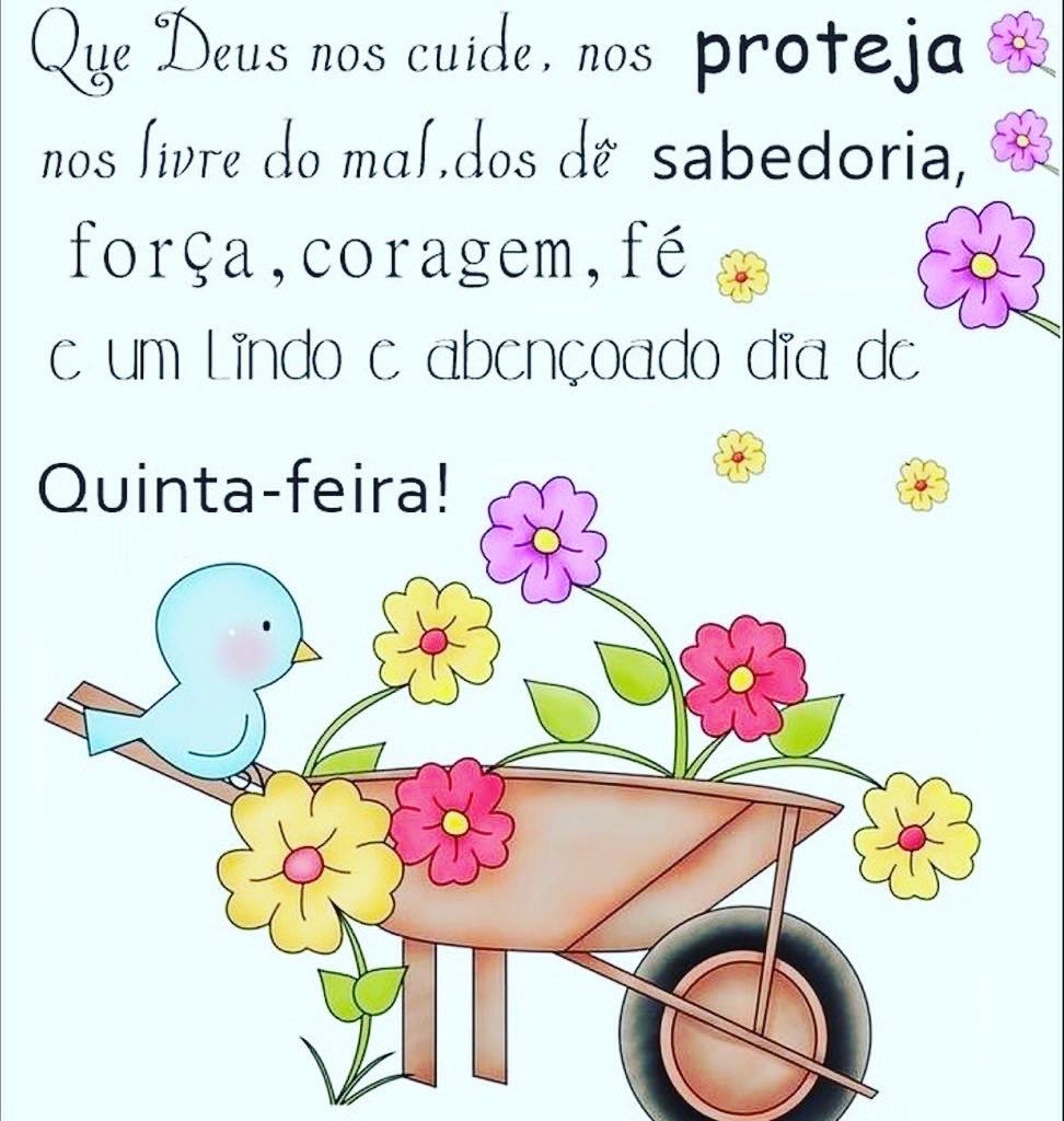 que Deus cuide de nós bom dia quinta