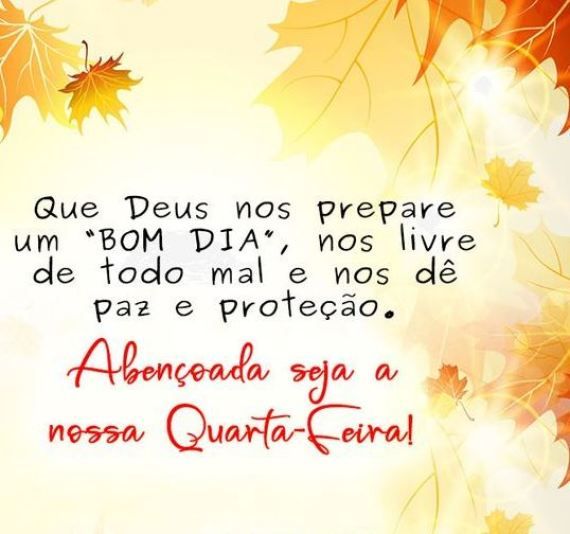 que Deus prepare um bom dia quarta feira