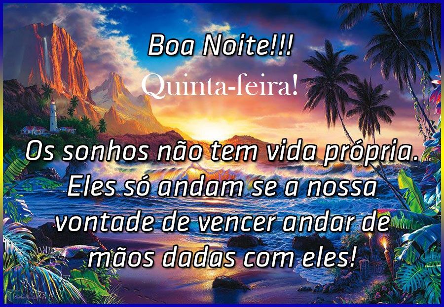 quinta feira boa noite
