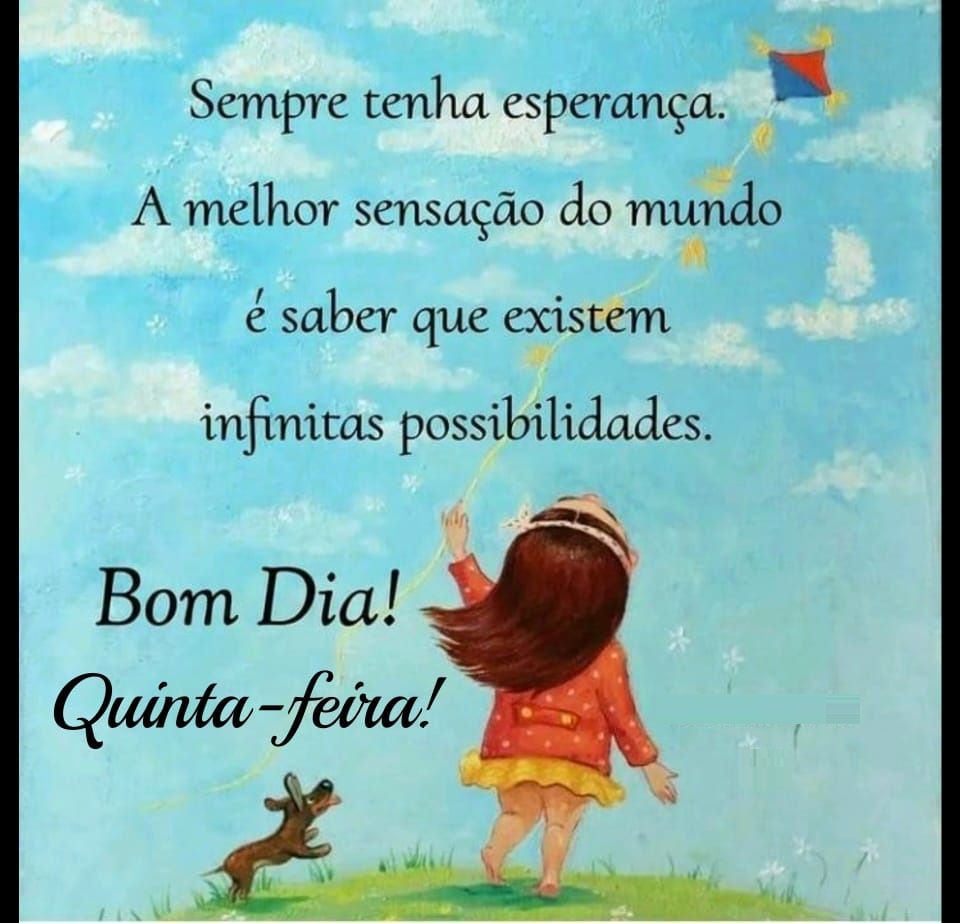 sempre tenha esperança bom dia quinta