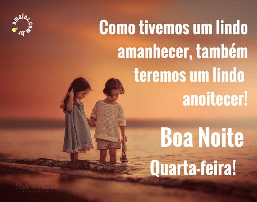 teremos um lindo anoitecer de quarta feira