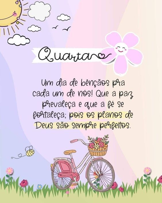 um dia de bênçãos quarta feira