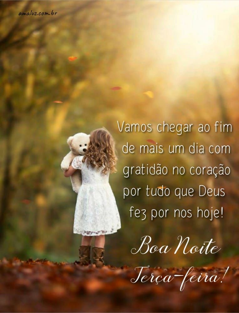 vamos chegar ao fim de mais um dia com gratidão