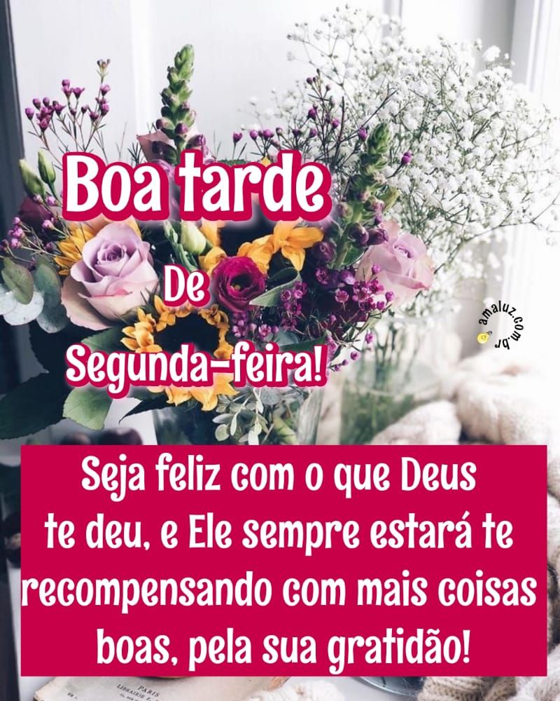 Boa tarde de segunda feira