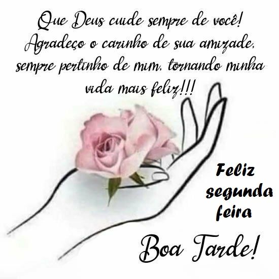 Boa tarde feliz de segunda feira